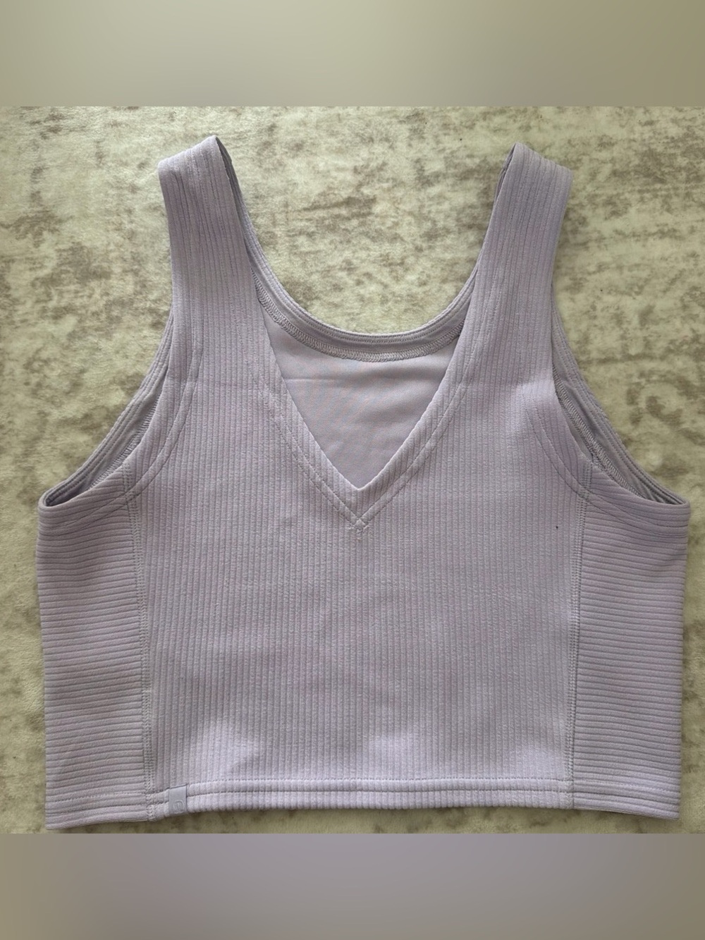 lululemon athletica Ribbed V-Neck Cropped Tank - Light Lavender